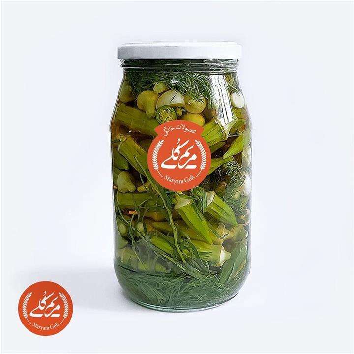 ترشی بامیه (1200 گرمی) سالم و مفید مریم‌گلی
